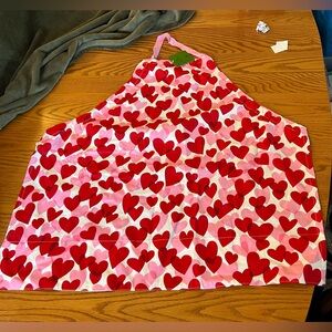 NWT Kate Spade Red & Pink Heart Apron
